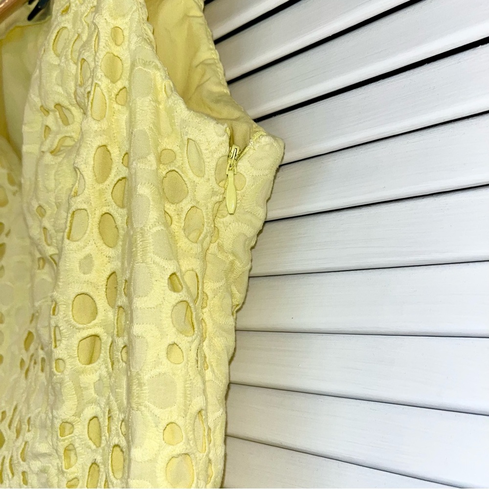Tommy Hilfiger Yellow Eyelet Dress - Picture 8 of 11